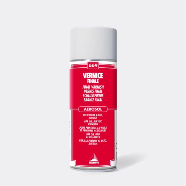 MAIMERI - Vernice Finale Lucida per pittura a olio e acrilica spray 400 ml