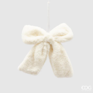 EDG - Fiocco appendibile peluche, 20X30cm avorio