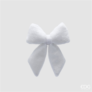 EDG - Fiocco Furry bianco 30x28 cm